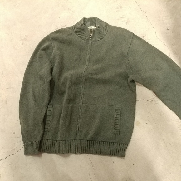 L.L. Bean Sweaters | Mens Vintage Ll Bean Zip Up Sweater Size M | Poshmark